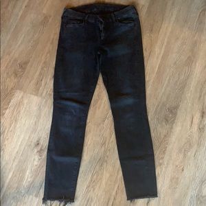 MOTHER Looker Anke Fray Denim